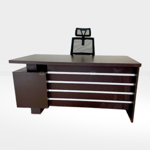 Modern Executive Office Table – Sleek Design with Storage & Cable Management