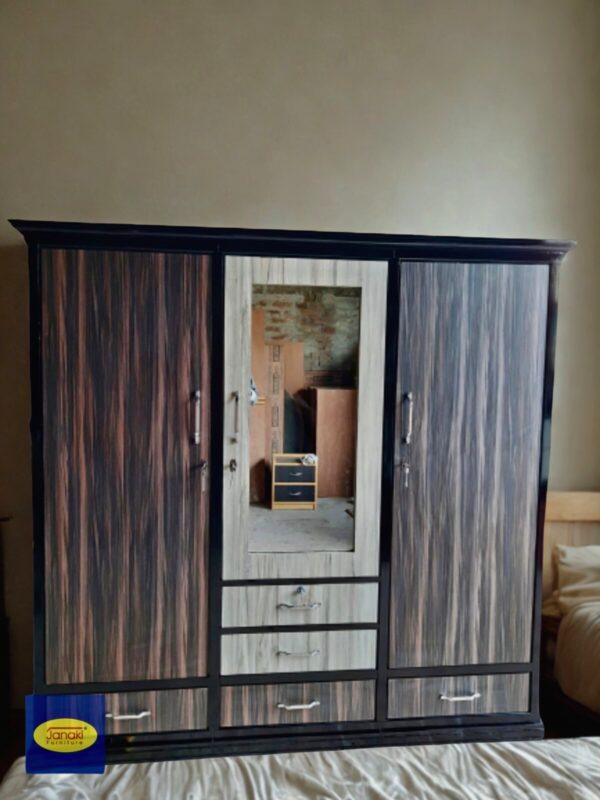 Wooden three piece wardrobe classic Model