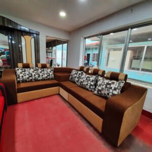 L Shaped 6 Seater Sofa With Comfy Cushions