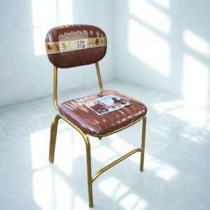 Golden Visitor Chair with Double aback Legs