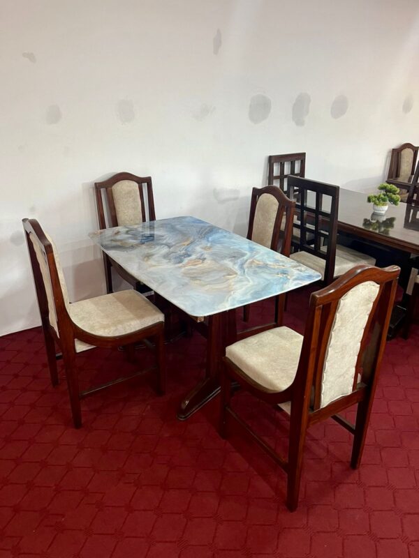 Dining Table With Marble Top 4 Seater