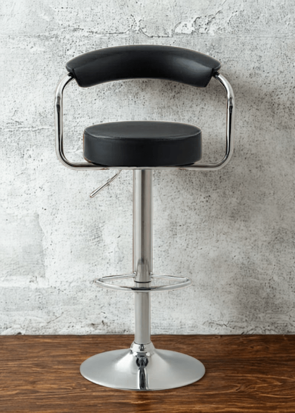 Bar Chair With Steel Back