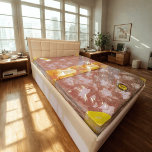 Modern Hydrolic PU leather Bed