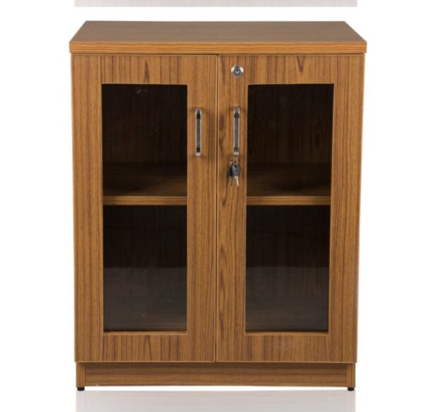 Wooden Book /File Rack With Glass Door - Image 3