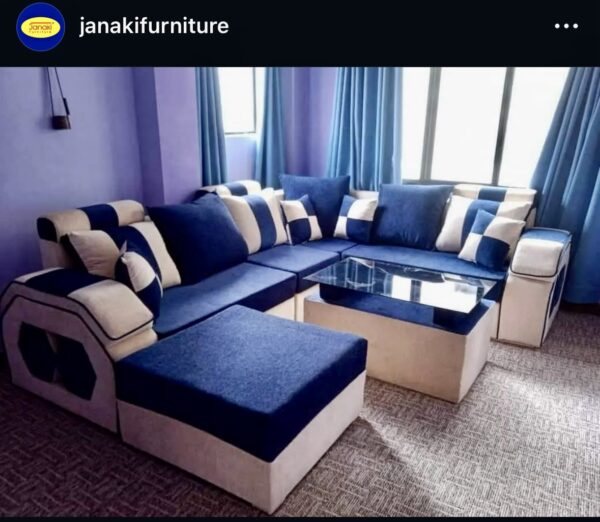 L Shaped Sofa with U - Couch