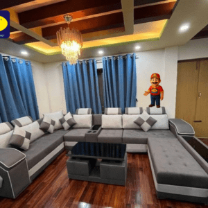 U shaped sofa with corner couch