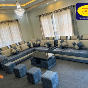 L shaped Sofa with Mudas