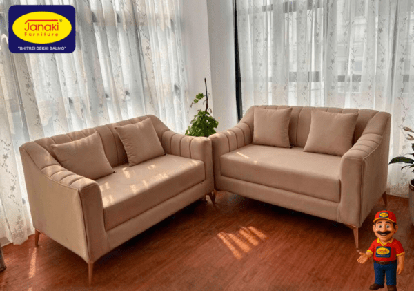 Seater sofas with sloping hands 2+2