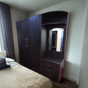 Three Piece Wardrobe -Round Mirror Design