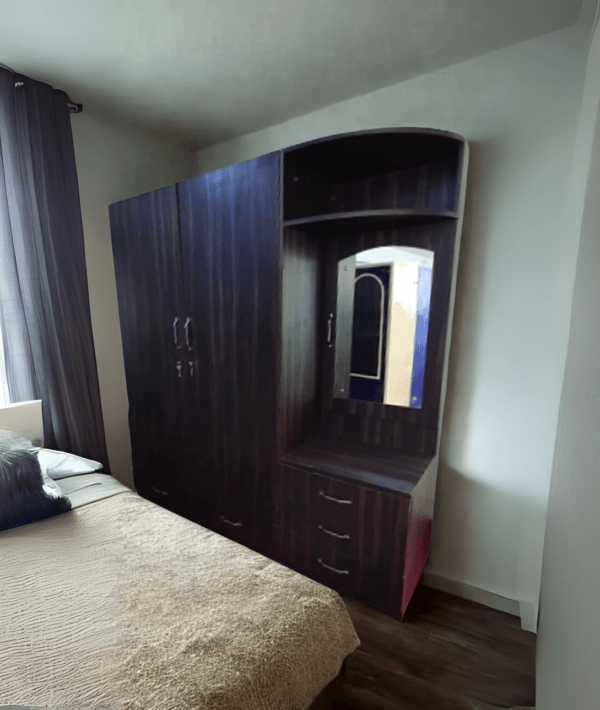 Three Piece Wardrobe -Round Mirror Design