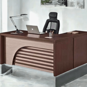 L Shaped Wooden Secretary Table