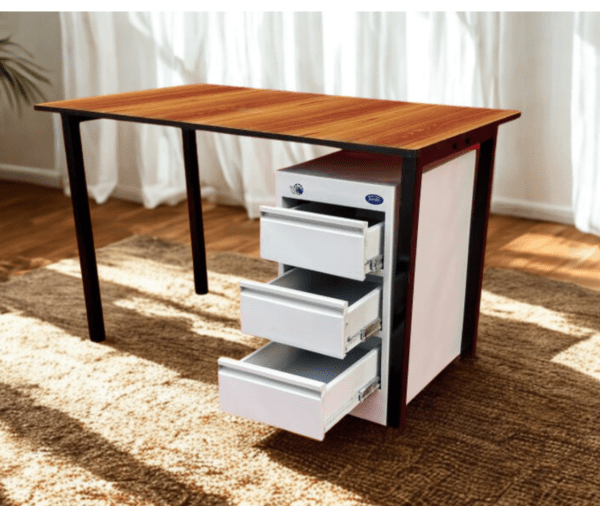 MS Semi Table With 3 Drawer -JModel