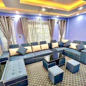 U shaped sofa with couch