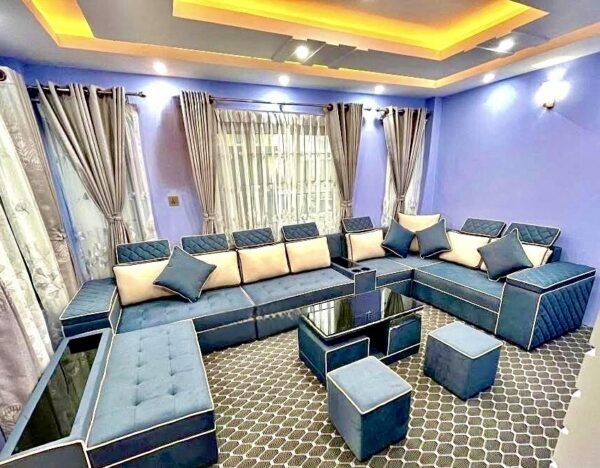 U shaped sofa with couch