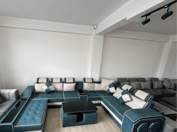 U shaped sofa with couch