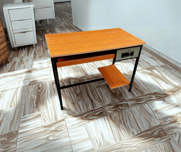 Study Table With Keyboard & CPU Tray + Single Drawer