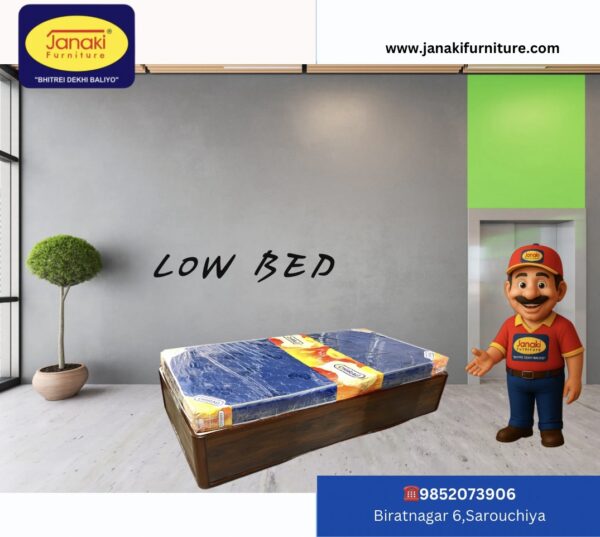 Low bed 6 by 3 with two drawers - Image 2