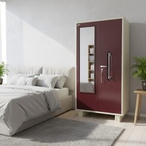 Steel Almirah One Locker 72” With Long Handle & Mirror ;